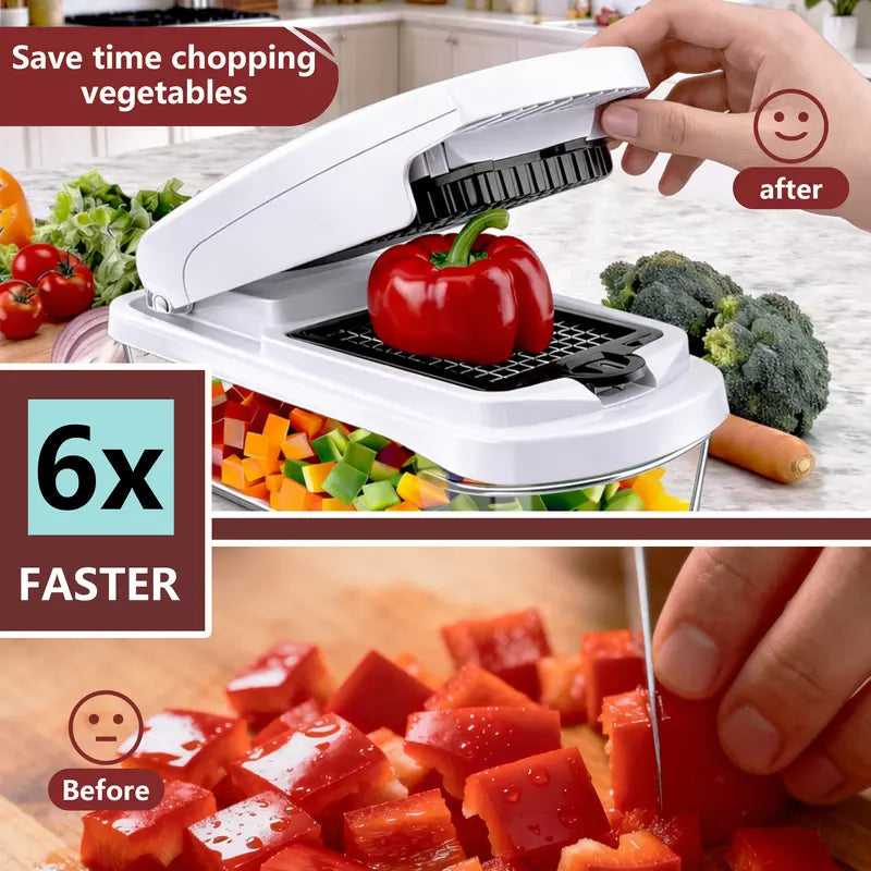 Snofrid 15-in-1 Vegetable Chopper, Multifunction Food Slicer & Dicer