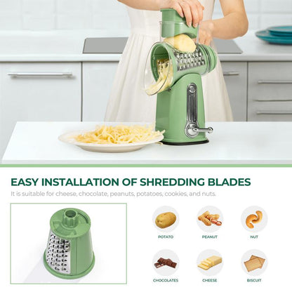 SUSTEAS Handheld Grater, Multifunction Cheese & Vegetable Grater