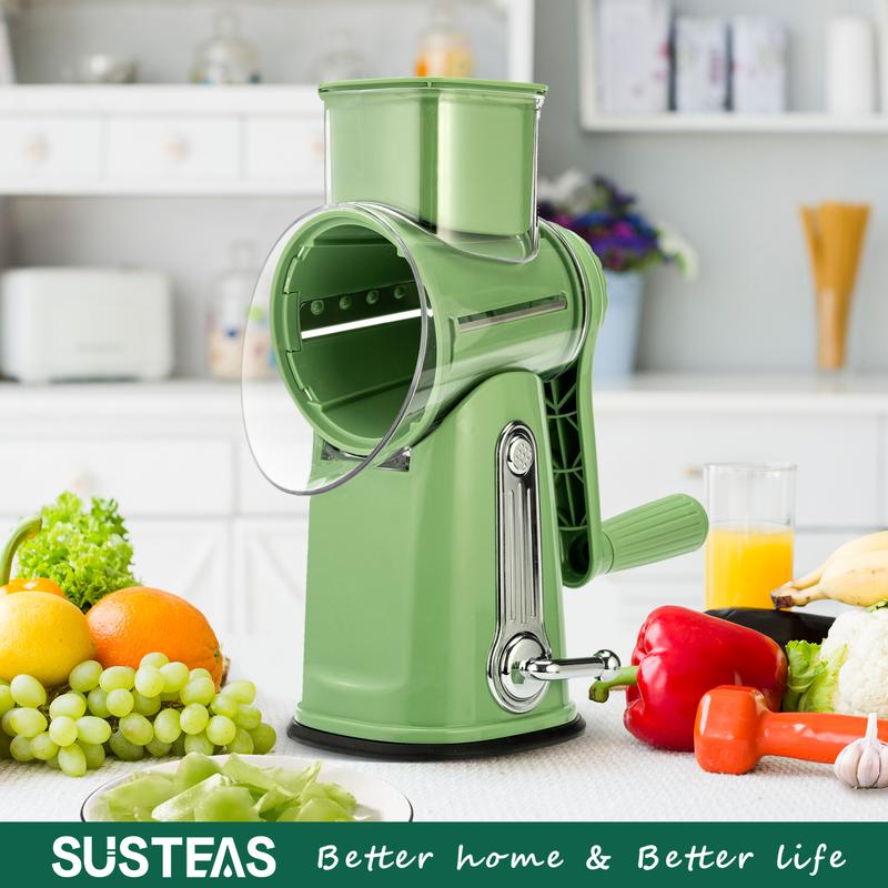 SUSTEAS Handheld Grater, Multifunction Cheese & Vegetable Grater